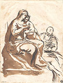 THE VIRGIN AND THE CHILD WITH A SAINT