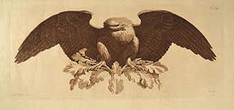EAGLE WITH SPREAD WINGS (an architectural ornament)