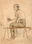 MAN WITH A GLASS OF WINE