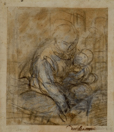 THE VIRGIN AND THE CHILD (A study for the Madonna Albani)