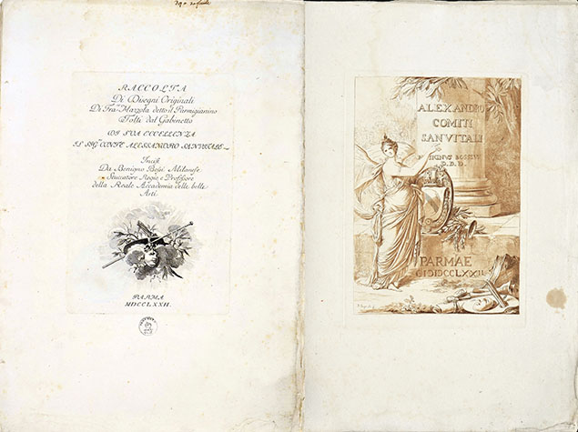 RACCOLTA DI DISEGNI ORIGINALI DI FRA.CO MAZZOLA DETTO IL PARMIGIANINO. PARMA
