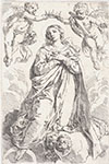 THE VIRGIN BEING CROWNED BY TWO ANGELS