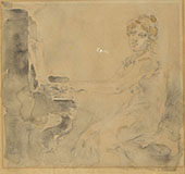 FANCIULLA AL PIANOFORTE