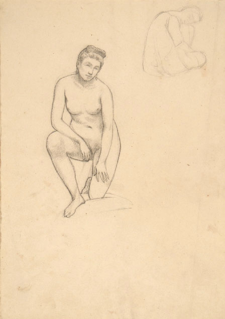 FEMALE NUDE KNEELING