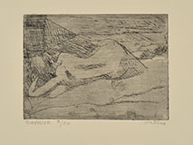 RECLINING FEMALE NUDE VIEWED FROM THE BACK