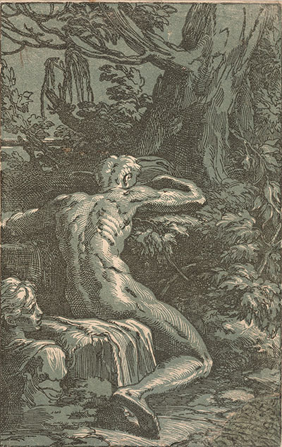  NUDE MAN SEEN FROM BEHIND (NARCISSUS)