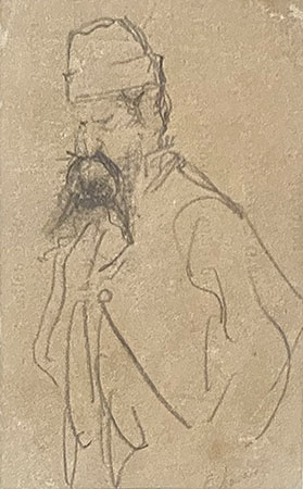 SKETCH OF A BEARDED MAN