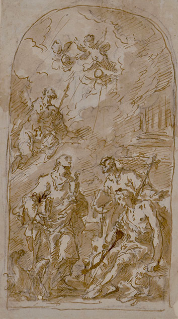 SAINTS JOHN THE EVANGELIST, PETER, AND JOHN THE BAPTIST