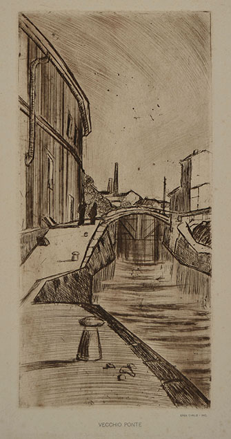 VECCHIO PONTE (A view of the Naviglio in Milan) 