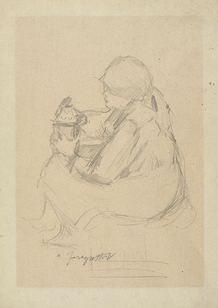 SEATED YOUNG PEASANT WOMAN