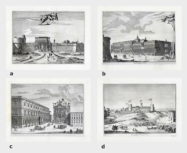 FOUR MILANESE VIEWS FROM JOHANNES GEORGIUS GRAEVIUS'S THESAURUS ANTIQUITATUM 