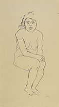 SEATED FEMALE NUDE