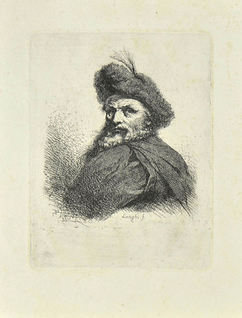 BUST OF A BEARDED MAN WITH A TURBAN