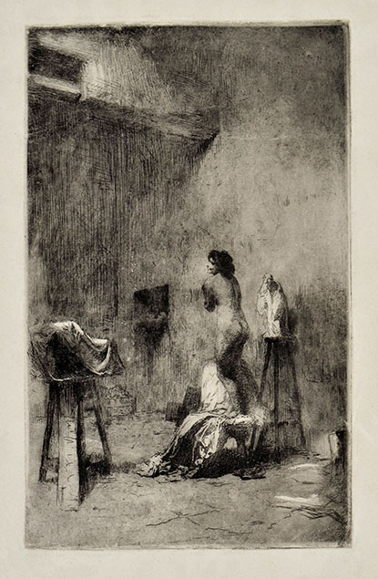 MODEL IN AN ARTIST'S STUDIO