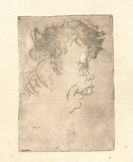 CARICATURAL PORTRAIT OF GIOVANNI PAPINI