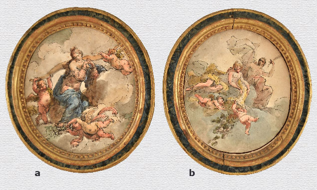 A PAIR OF ALLEGORICAL DRAWINGS