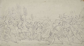 THE SABINE WOMEN INTERPOSING THEMSELVES TO SEPARATE THE ROMANS AND SABINES