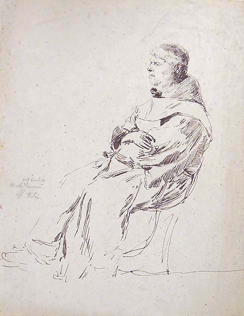 A FRIAR SEATED